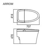 Bồn cầu thông minh Arrow AB1033M