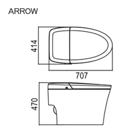 Bồn cầu thông minh Arrow AB1033M
