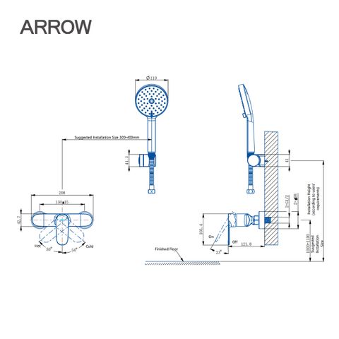 voi-sen-day-nong-lanh-arrow-AHGQ35013CP