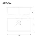 Chậu rửa chén Arrow ASC31B7803YNC