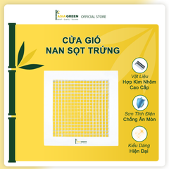 ASIA GREEN - Cửa Gió Sọt Trứng, Cố Định và Tháo Lắp, Miệng Gió Cấp/ Hồi, Sơn Tĩnh Điện Chống Ăn Mòn (Bao gồm VAT)