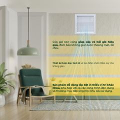 ASIA GREEN - Cửa Gió Nan Cong Cố Định Và Tháo Lắp, Loại Bỏ Bụi Bẩn, Sơn Tĩnh Điện (Bao gồm VAT)