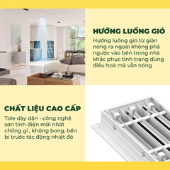ASIA GREEN - Cửa Gió Nan 3 Slot, Hiệu Suất Lưu Lượng Gió Cao, Sơn Tĩnh Điện, Cửa Cấp/Hồi (Giá bao gồm VAT)