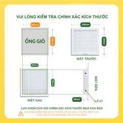 ASIA GREEN - Cửa Gió Nan Cong Cố Định Và Tháo Lắp, Loại Bỏ Bụi Bẩn, Sơn Tĩnh Điện (Bao gồm VAT)