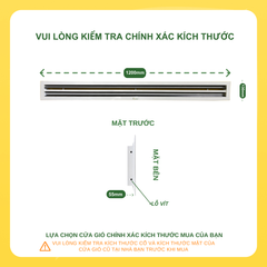ASIA GREEN - Cửa Gió Nan 2 Slot, Điều Chỉnh Lưu Lượng Gió, Sơn Tĩnh Điện, Cửa Cấp/Hồi (Giá bao gồm VAT)