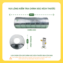 ASIA GREEN - Ống Gió Tròn Xoắn, Lưu Thông Không Khí, Tôn/inox Mạ Kẽm Chống Ăn Mòn, Độ Dày 0.58mm (Giá bao gồm VAT)