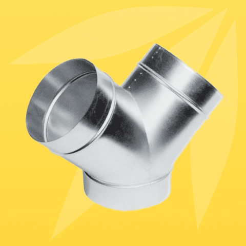 ASIA GREEN -Chạc Y Tròn Đều, Phụ Kiện Thông Gió, Mạ Kẽm Chống Ăn Mòn, Độ Dày 0.58mm (Giá bao gồm VAT)