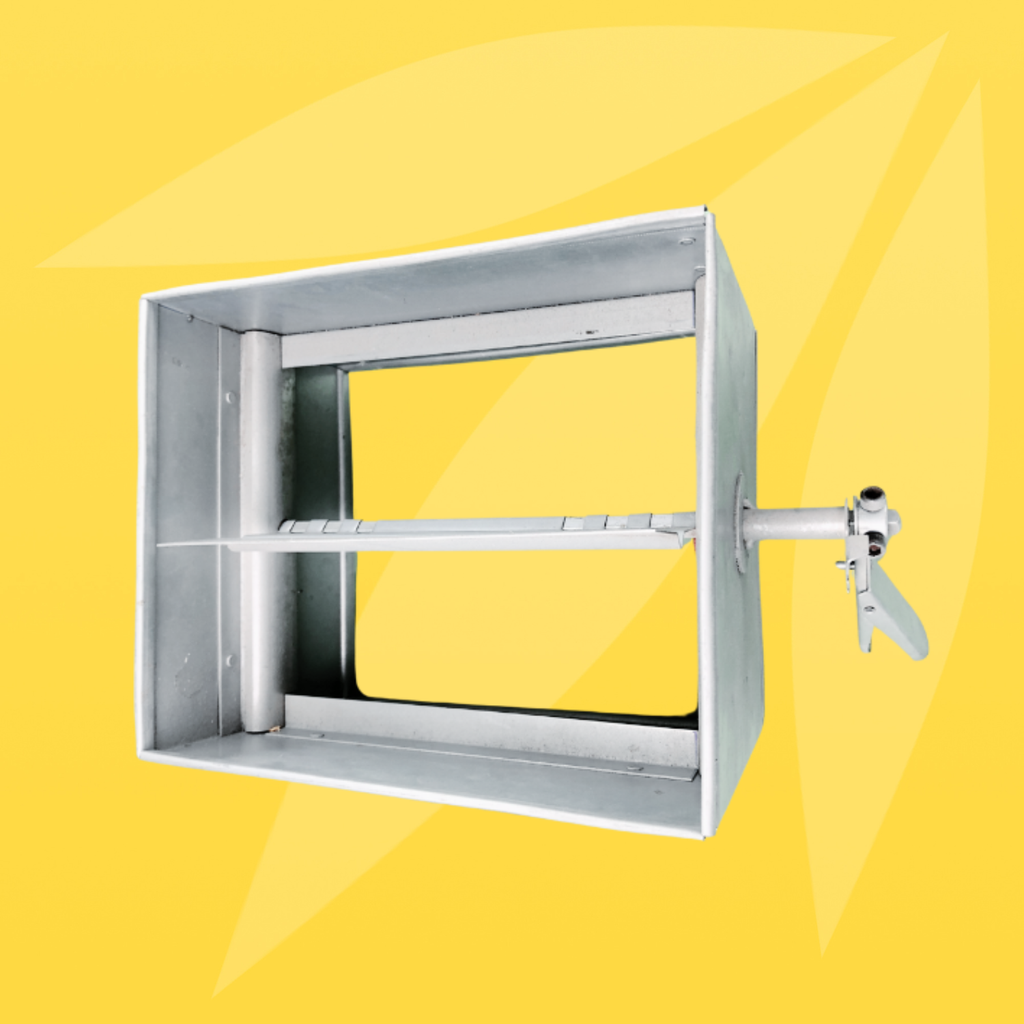 ASIA GREEN - Van Gió Tay Gạt, Điều Chỉnh Lưu Lượng Gió, Mạ Kẽm Chống Ăn Mòn (Giá bao gồm VAT)