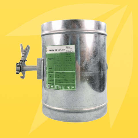 ASIA GREEN - Van Gió Tròn Tay Gạt, Điều Chỉnh Lưu Lượng Gió, Độ Dày 0.58mm (Giá bao gồm VAT)