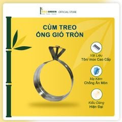 ASIA GREEN - Cùm Treo Ống Gió Tròn, Cố Định Vị Trí Ống Gió, Chống Thấm Nước (Giá bao gồm VAT)