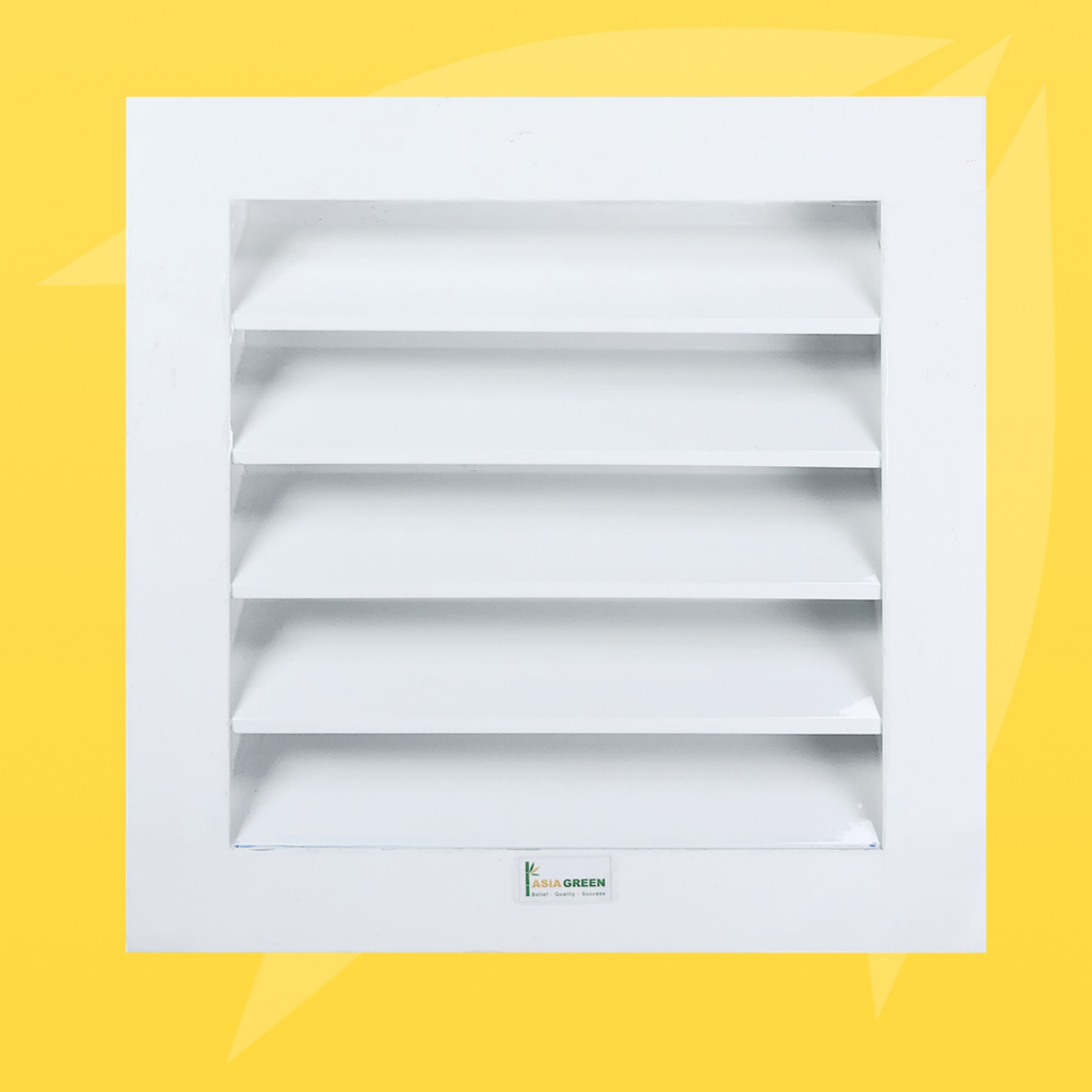 ASIA GREEN - Cửa Gió Nan Z, Kèm Lưới Chắn Côn Trùng, Ngăn Nước Mưa Và Côn Trùng, Hợp Kim Nhôm Cao Cấp (Giá bao gồm VAT)