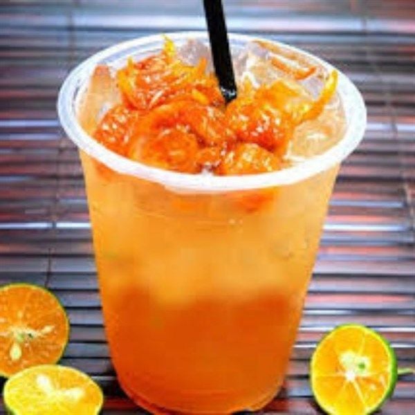  Nước trà tắc xí muội thơm 