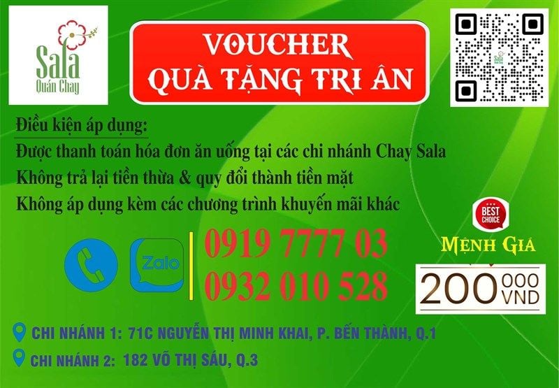  VOUCHER ĐƯỢC TẶNG QUÀ 