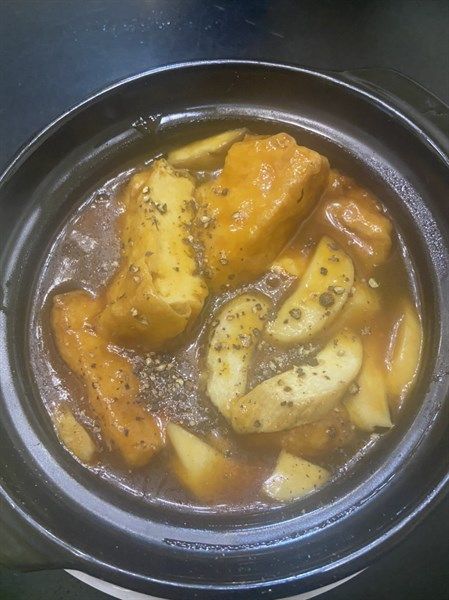  Đậu hủ sốt dầu hào 