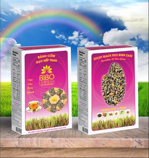  Bánh cốm gạo nếp than 