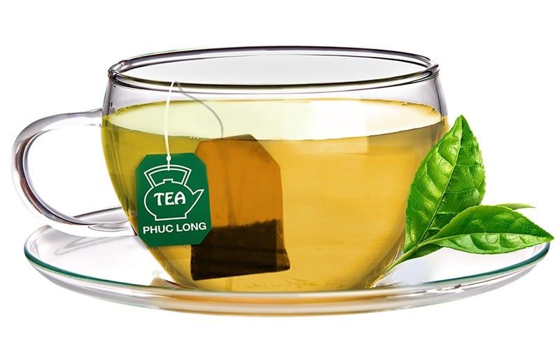  Trà xanh gạo lức nóng 