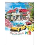  Lịch Lò Xo 7 tờ 2025 - BIỆT THỰ & XE ( MT36 ) 