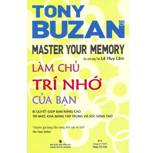  Sách - Làm Chủ Trí Nhớ Của Bạn 