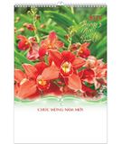  Lịch Lò Xo 7 tờ 2025 - HOA LAN ( MT26 ) 