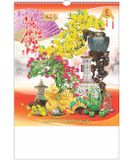  LỊCH TREO TƯỜNG 2025, LÒ XO 7 TỜ - BONSAI PHÚ QUÝ( HBT 12) 