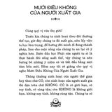  Sách - Mười Điều Không Của Người Xuất Gia 