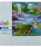  Lịch Treo Tường  2025,  7 Tờ Lò Xo - Mùa Vàng Bội Thu ( HBT-05) 