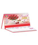  Lịch Bàn - Chữ M 13 tờ + 52 tuần Note (2025) - HOA & CUỘC SỐNG HBT60 