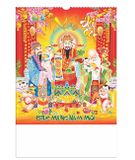  Lịch Treo Tường 2025, 7 Tờ Nẹp thiếc - PHÚC LỘC THỌ ( HBT18) 