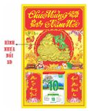  Bộ Lịch Bloc Đại(2025) + Bìa Đại Ván Ép In Metaline Size 40 X 60cm . DÁN CHỮ NHỰA 3D - Phong Thuỷ Đón Xuân HBT176 
