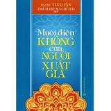  Sách - Mười Điều Không Của Người Xuất Gia 