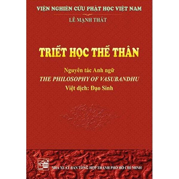  Sách - Triết Học Thế Thân – Lê Mạnh Thát 