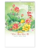  Lịch Lò Xo 7 tờ 2025 - HOA SEN ( MT27 ) 