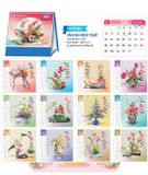  Lịch Bàn 13 tờ (2025) HBT49 - CẮM HOA NGHỆ THUẬT 
