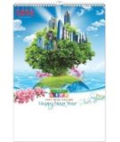  Lịch Lò Xo 7 tờ 2025 - CUỘC SỐNG XANH ( MT35 ) 