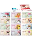  Lịch Bàn - Chữ M 13 tờ + 52 tuần Note (2025) - HOA & CUỘC SỐNG HBT60 