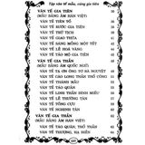  Tập Văn Tế Mẫu Cúng Gia Tiên 