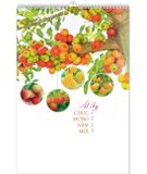  Lịch Lò Xo 7 tờ 2025 - TRÁI CÂY BỐN MÙA ( MT29 ) 