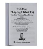  Trích đoạn PHÁP NGỮ KHAI THỊ CỦA THƯỢNG TỊNH KHÔNG 