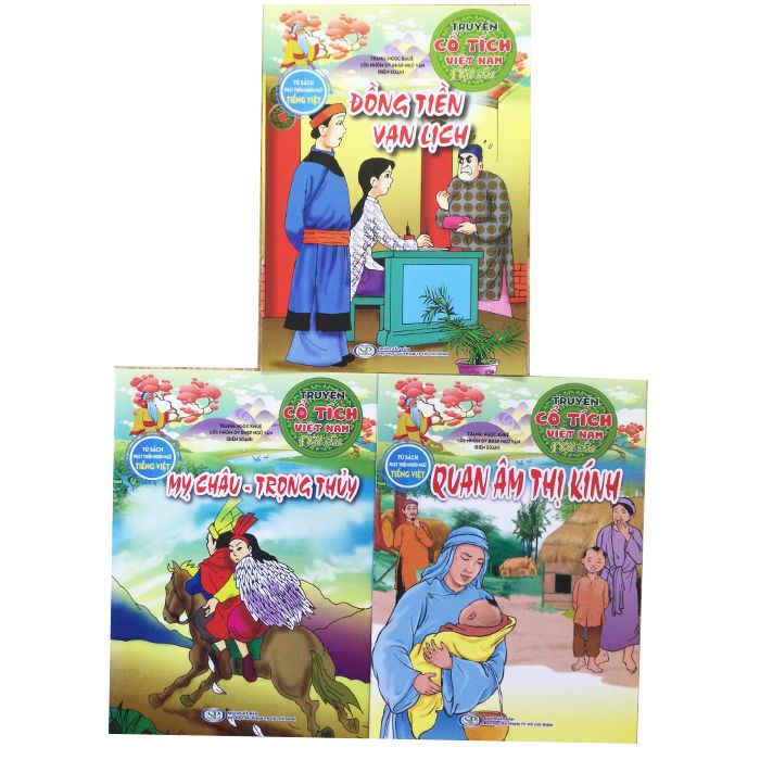  Combo 3 quyển - Truyện cổ tích Việt nam: Mỵ Châu Trọng Thuỷ + Đồng Tiền Vạn Lịch + Quan Âm Thị Kính 