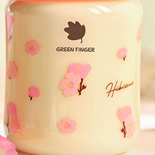 Bình Sữa Bebe Grow Green Finger 280ml Hibiscus Nhựa PPSU Cao Cấp - Kèm Núm Size M