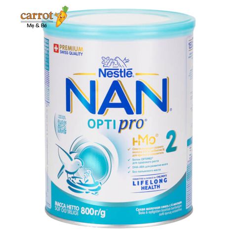 Sữa Nan Nga số 2 800g cho trẻ 6 - 12 tháng