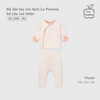 Bộ Dài Tay Cúc Lệch La Pomme Vui Nhộn Cho Bé Sơ Sinh