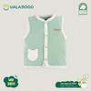 Áo Gile Nỉ Tăm Cài Giữa Ualarogo UR3811 Cho Bé 0-12M