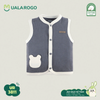 Áo Gile Nỉ Tăm Cài Giữa Ualarogo UR3811 Cho Bé 0-12M