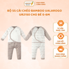 Bộ Sơ Sinh Cài Chéo Bamboo Ualarogo UR 2150 Cho Bé Từ 0-6 Tháng Tuổi