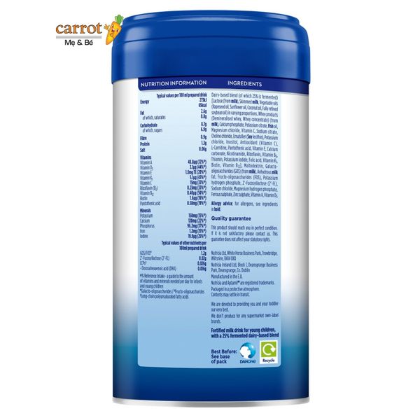 Sữa Aptamil Advanced số 3 của Anh 800g cho trẻ trên 12 tháng tuổi