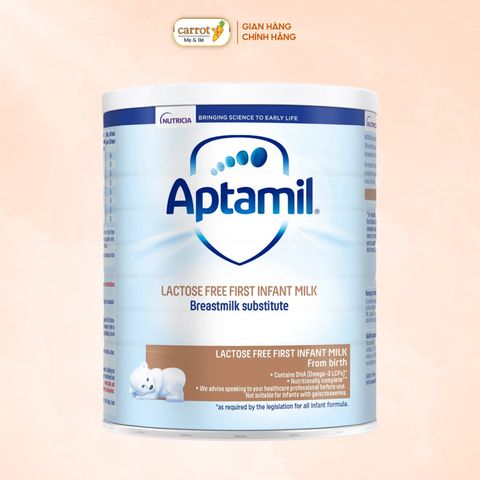 Sữa Aptamil Lactose Free Anh cho trẻ 0-12 tháng 400g