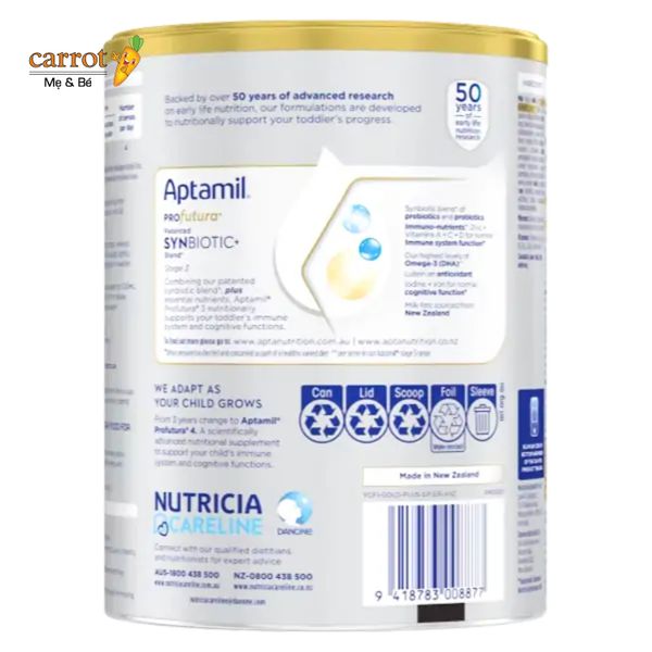 Sữa Aptamil Profutura Úc số 3 cho trẻ 12-36 tháng tuổi