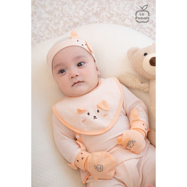 Yếm La Pomme Tai Thỏ Cho Bé Trai Bé Gái, Yếm Cho Bé Từ 0-6M