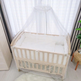 Nôi Cũi UMOO, Set Quây Giường Kèm Ga MOCHEE Và Nệm Xơ Dừa UMOO Cho Bé Từ Sơ Sinh